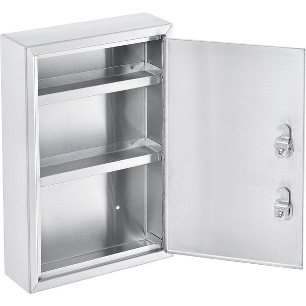 Global Industrial Stainless Steel Compact Medical Security Cabinet with Double Key Locks 670149SS - main